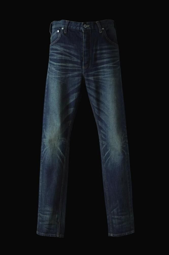 THE DENIM STRETCH SELVEDGE DENIM SEMI-SARROUEL PANTS 