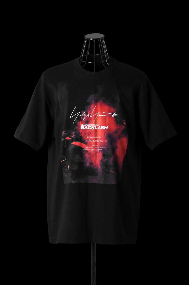 【新品タグ付 希少20AW】B YohjiYamamoto BACKLASH Yohji Yamamoto × ISAMU KATAYAMA BACKLASH PHOTOGRAPH T-SHIRT