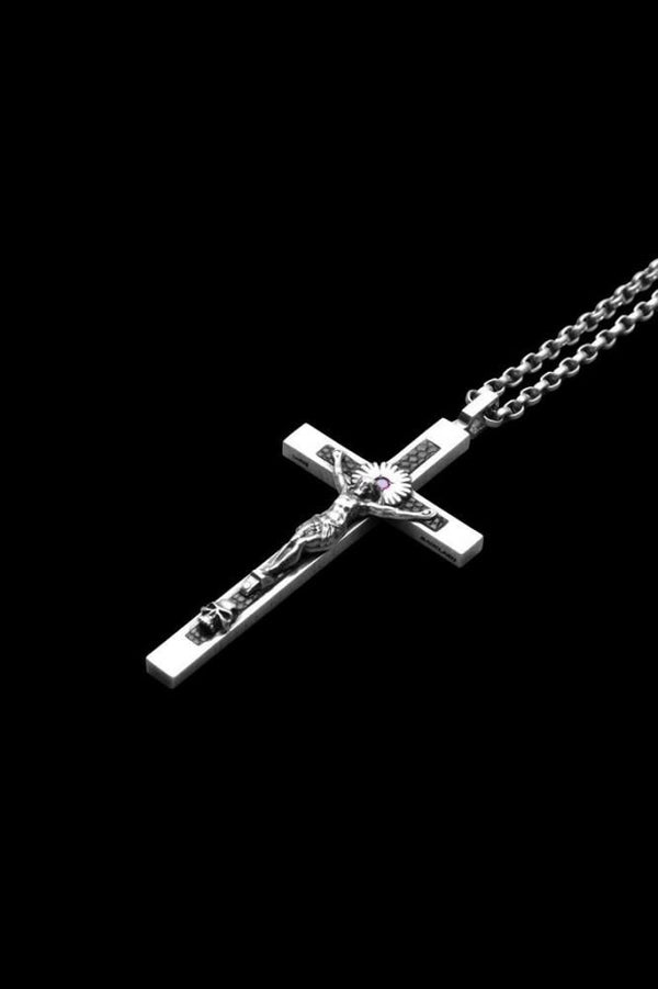 SILVER925+RUBY CLASSIC ROSARY