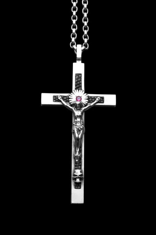 SILVER925+RUBY CLASSIC ROSARY