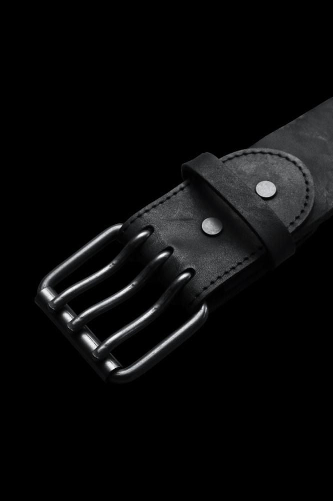 JP SHOULDER GARMENT-DYED 3PIN-BUCKLE BELT【50mm】 - BACKLASH公式
