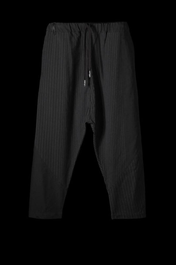 WOOL-NYLON RANDOM STRIPE PANTS “LOOSE SARROUEL”