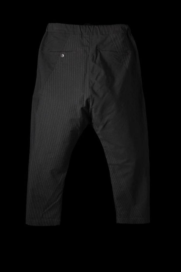 WOOL-NYLON RANDOM STRIPE PANTS “LOOSE SARROUEL”