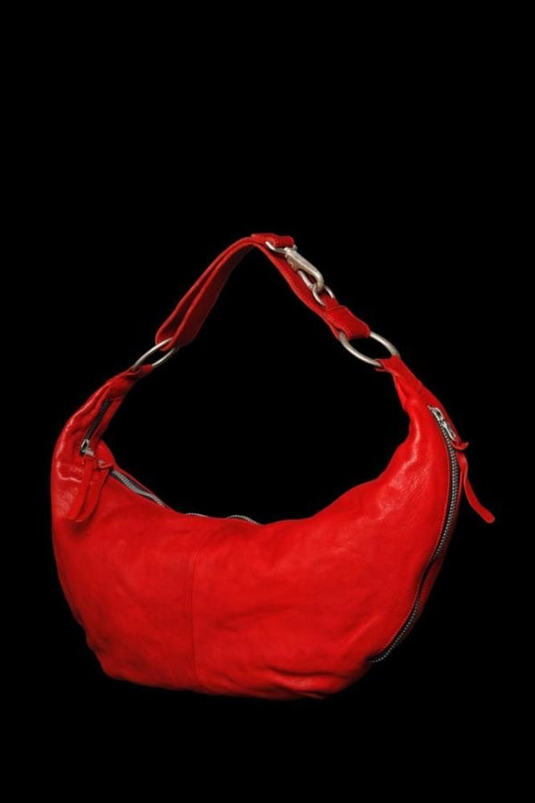 DOUBLE SHOULDER GARMENT-DYED SHOULDER BAG