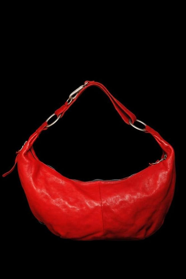 DOUBLE SHOULDER GARMENT-DYED SHOULDER BAG