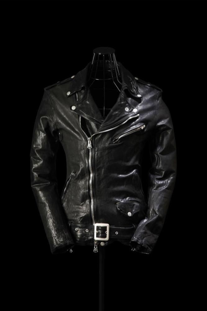 BACKLASH ジャパンショルダー XXL ブラックレザーライダースジャケット JAPAN SHOULDER “GARMENT-DYED” DOUBLE RIDERS - BACKLASH公式