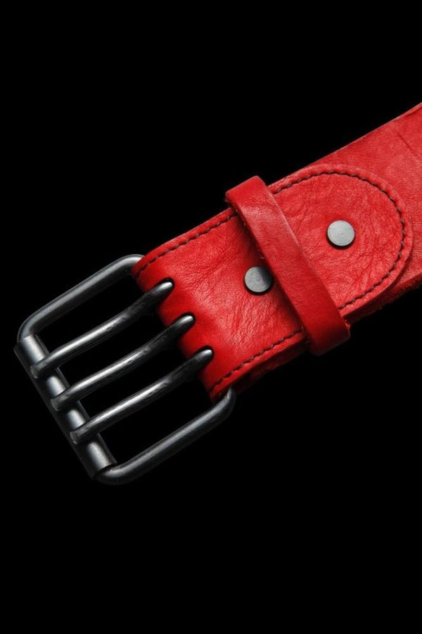 JP SHOULDER GARMENT-DYED 3PIN-BUCKLE BELT [50mm]