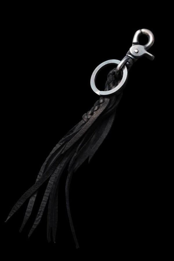 BRAIDED DEERSKIN KEY RING
