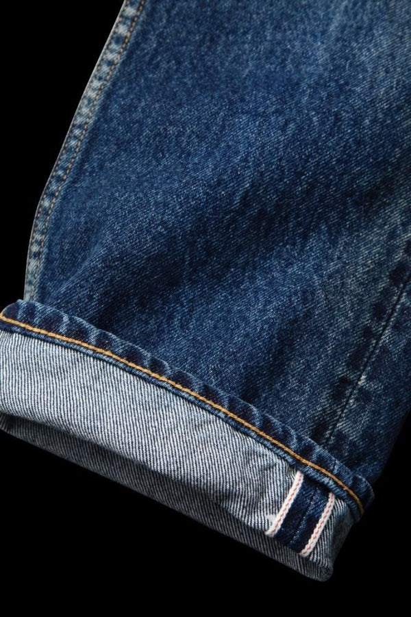 SELVEDGE DENIM CRAFTED PATCHWORK LEATHER “TIGHT-STRAIGHT”