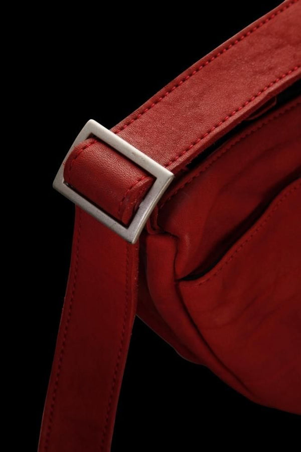 DOUBLE SHOULDER GARMENT-DYED SHOULDER BAG