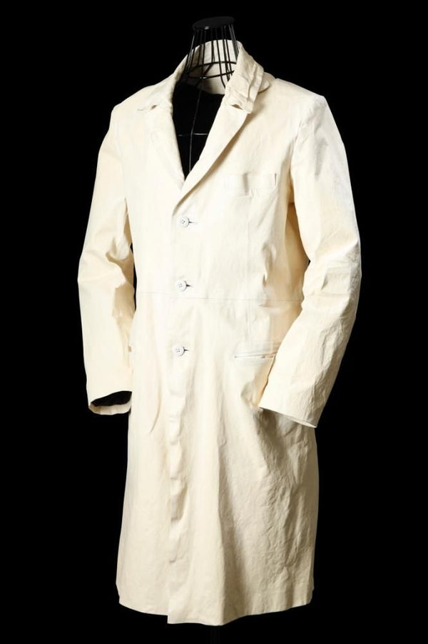 XX Yohji Yamamoto HORSE WET WHITE COMMA 6 “GARMENT-VINTAGE AGING” CLASSIC Dr.COAT