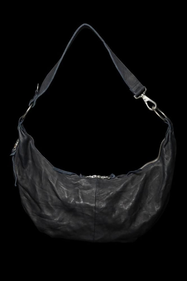 DOUBLE SHOULDER GARMENT-DYED SHOULDER BAG
