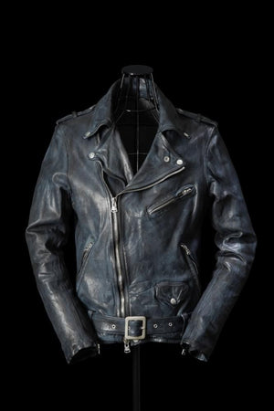 XX Yohji Yamamoto JAPAN CALF “GARMENT+SPRAY-DYED” HAND FINISH DOUBLE RIDERS