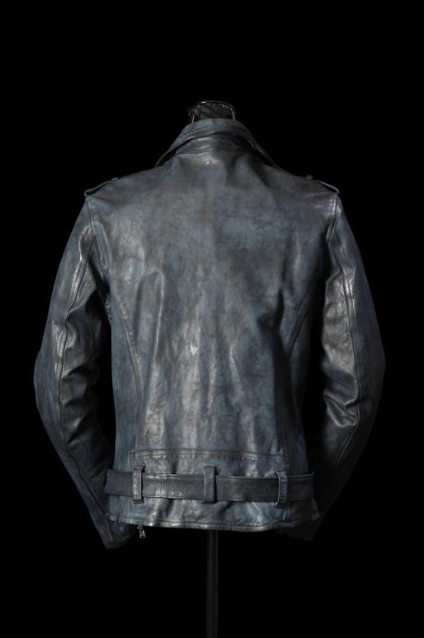 XX Yohji Yamamoto JAPAN CALF “GARMENT+SPRAY-DYED” HAND FINISH DOUBLE RIDERS