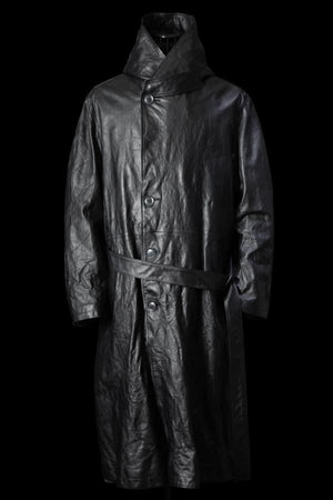 XX Yohji Yamamoto TURKEY STEER “GARMENT-WASH” HOODIE COAT