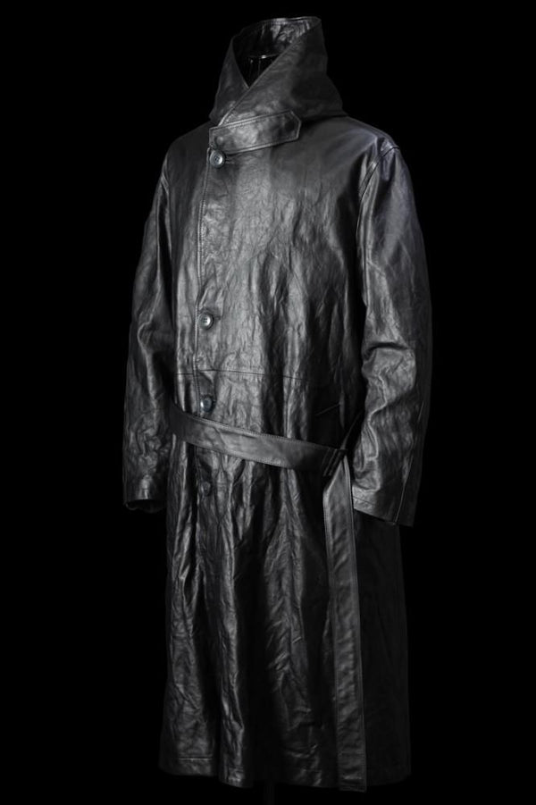XX Yohji Yamamoto TURKEY STEER “GARMENT-WASH” HOODIE COAT
