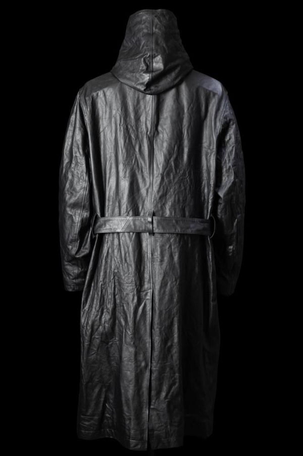 XX Yohji Yamamoto TURKEY STEER “GARMENT-WASH” HOODIE COAT