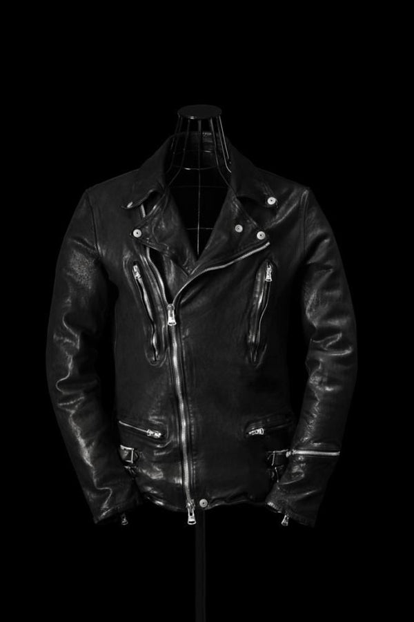 JAPAN CALF NATURAL DYED “GARMENT-WASH” DOUBLE RIDERS