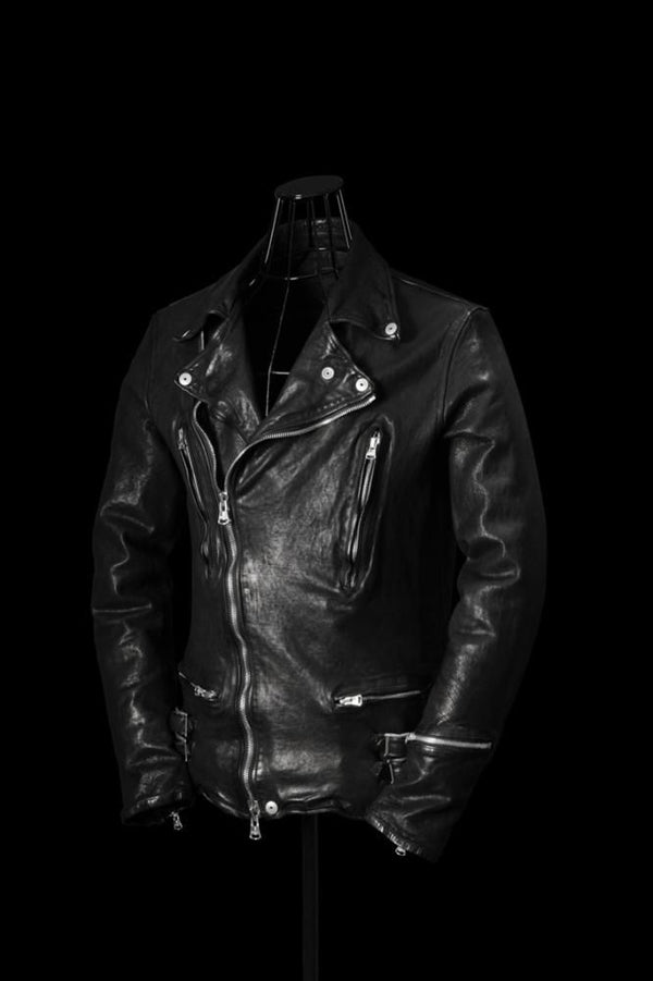 JAPAN CALF NATURAL DYED “GARMENT-WASH” DOUBLE RIDERS