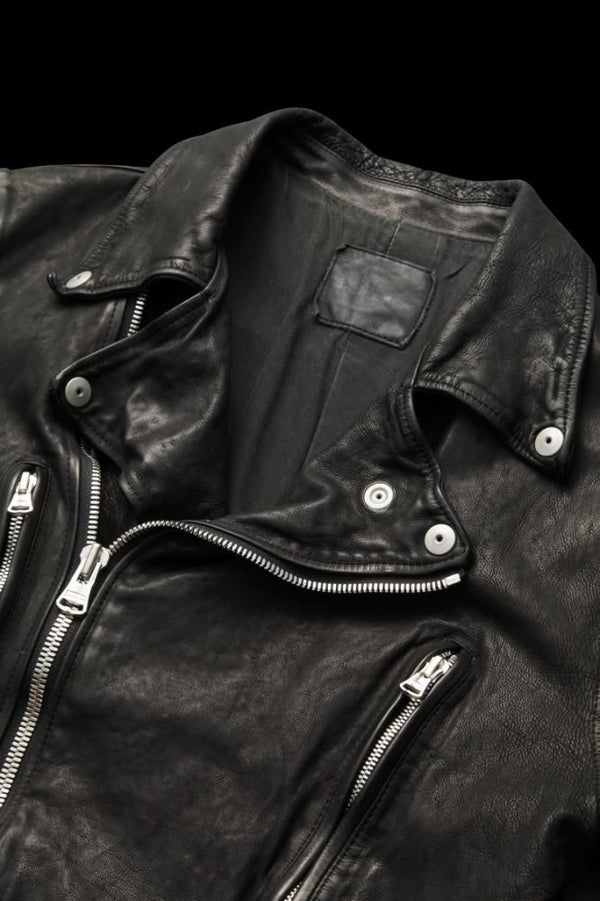 JAPAN CALF NATURAL DYED “GARMENT-WASH” DOUBLE RIDERS