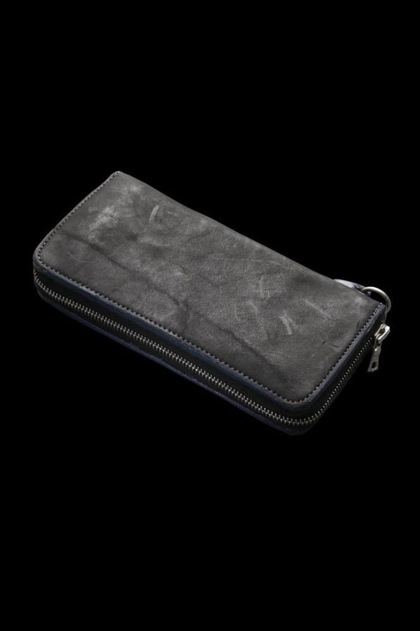 JP SHOULDER GARMENT-DYED ROUND FASTNER WALLET