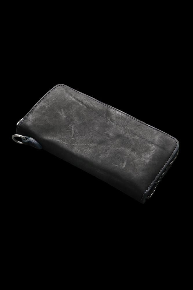 JP SHOULDER GARMENT-DYED ROUND FASTNER WALLET - BACKLASH公式