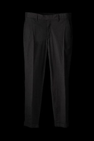 STRETCH LINEN-RAYON TAPERED SLACKS PANTS