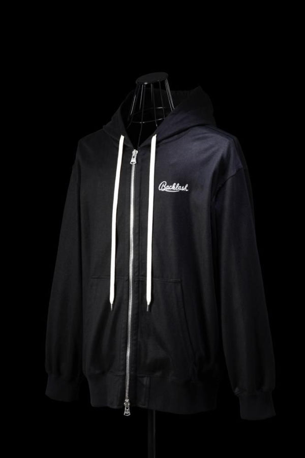 MODAL COTTON JERSEY ZIP-UP HOODIE