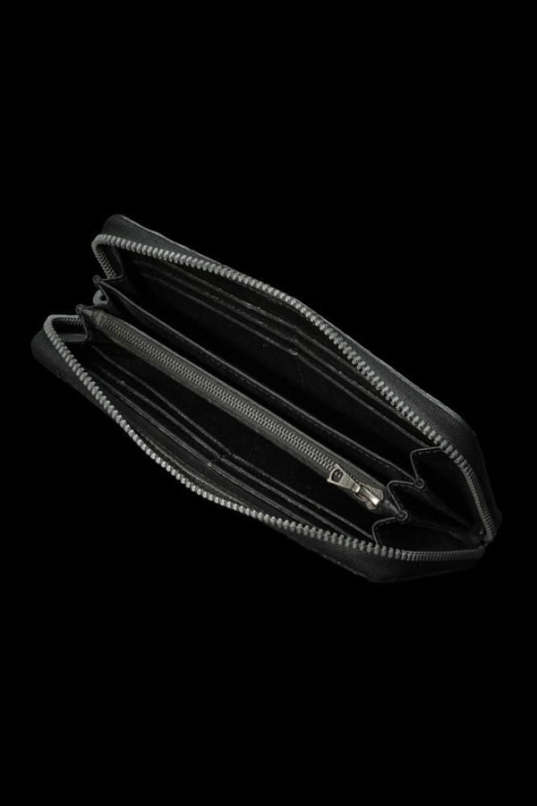 CROCODILE ROUND FASTNER WALLET
