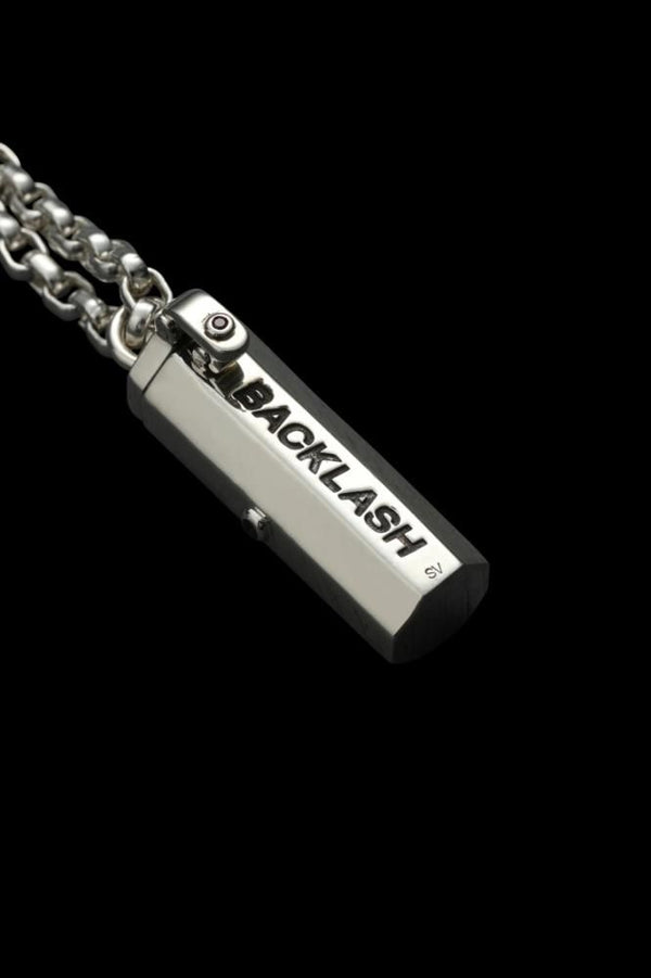 SILVER925 + RUBY PILL CASE NECKLACE