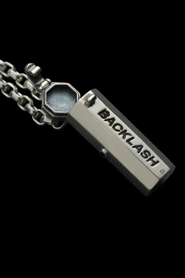 SILVER925 + RUBY PILL CASE NECKLACE