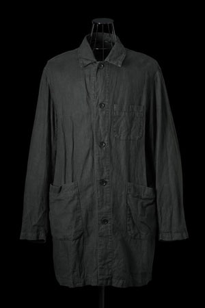 SOFT-WASH LINEN “GARMENT-NATURAL DYED” COAT