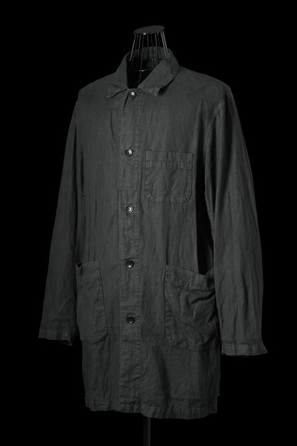 SOFT-WASH LINEN “GARMENT-NATURAL DYED” COAT