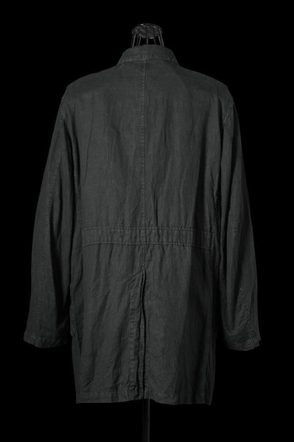 SOFT-WASH LINEN “GARMENT-NATURAL DYED” COAT