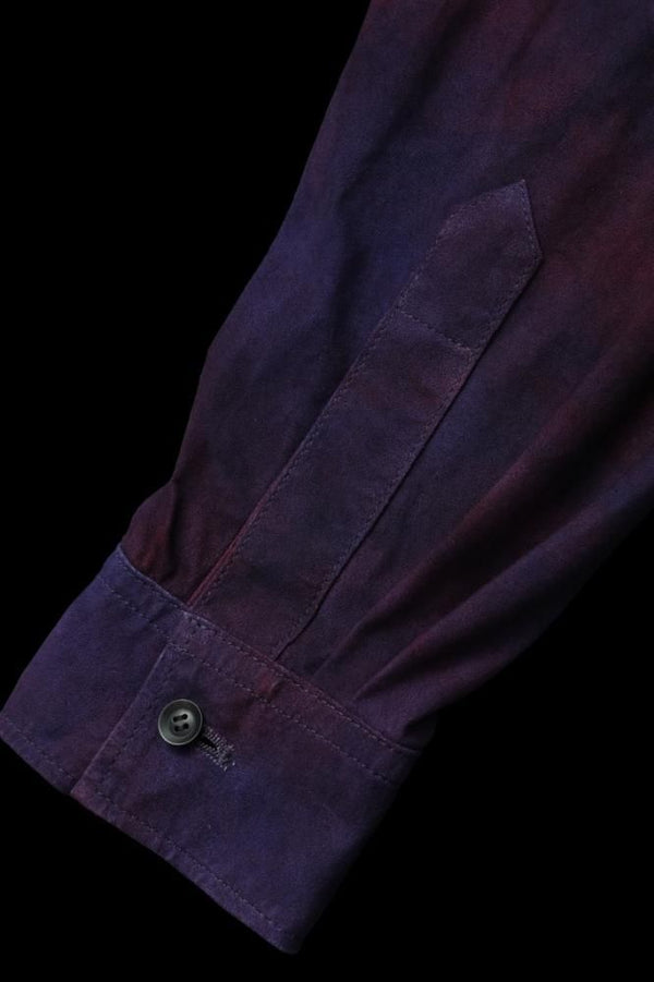 XX Yohji Yamamoto KANGAROO SUEDE “DOUBLE DYED” ZIP OPEN BLOUSE