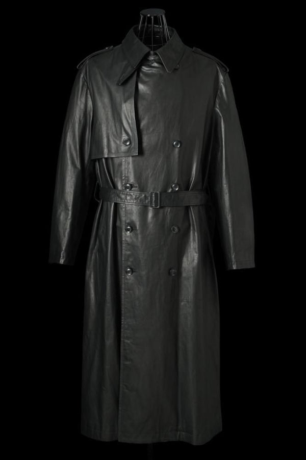 XX Yohji Yamamoto MONOCHROME LUXURY STEER TRENCH COAT