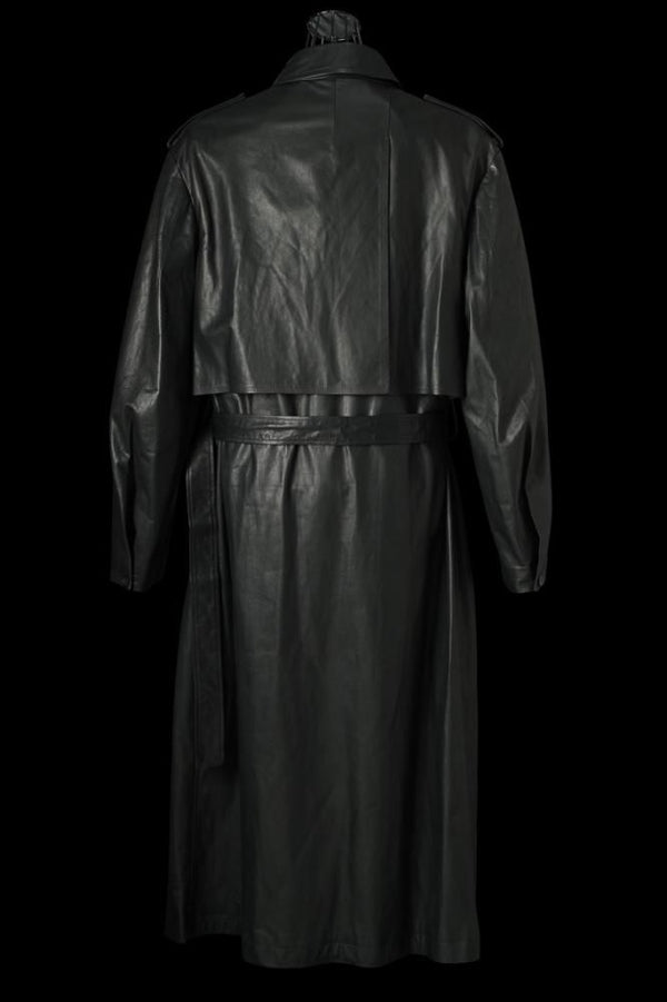 XX Yohji Yamamoto MONOCHROME LUXURY STEER TRENCH COAT
