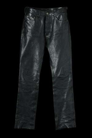 MARYAM ITALY HORSE “CRINKLE LENGTH” TIGHT STRAIGHT PANTS