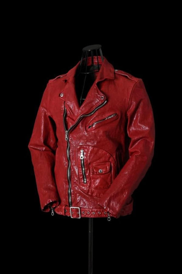 ITALY SHOULDER “GARMENT-DYED” D-POCKET DOUBLE RIDERS