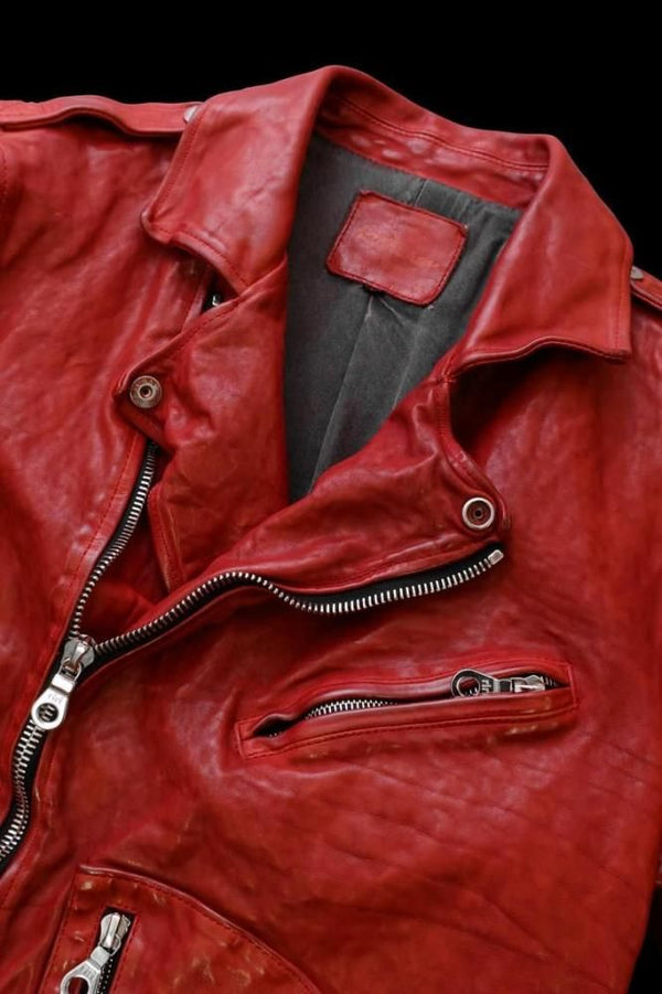 ITALY SHOULDER “GARMENT-DYED” D-POCKET DOUBLE RIDERS