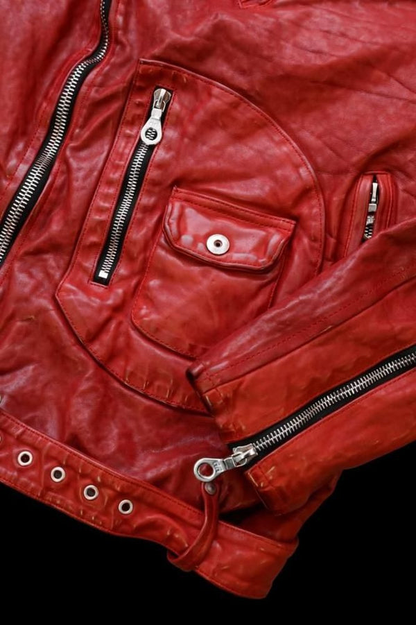 ITALY SHOULDER “GARMENT-DYED” D-POCKET DOUBLE RIDERS