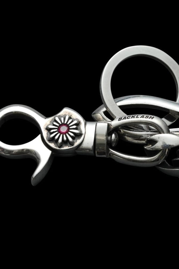 SILVER925+RUBY CLASSIC KEY-CHAIN