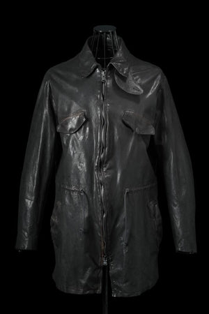 XX Yohji Yamamoto ITALY BUFFALO “GARMENT+SPRAY-DYED” MILITARY HALF COAT