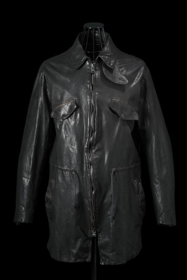 XX Yohji Yamamoto ITALY BUFFALO “GARMENT+SPRAY-DYED” MILITARY HALF COAT