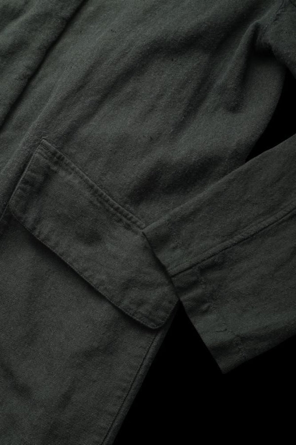 WOOL-COTTON LINEN TWILL “GARMENT-NATURAL DYED II” + ELECTRIC HEATING LINING OVERCOAT