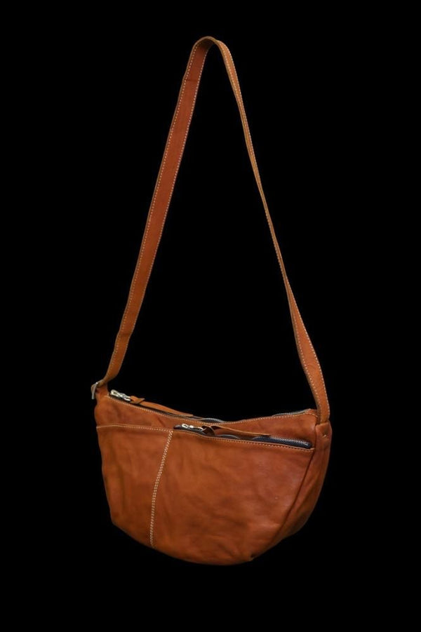 DOUBLE SHOULDER GARMENT-DYED SHOULDER BAG
