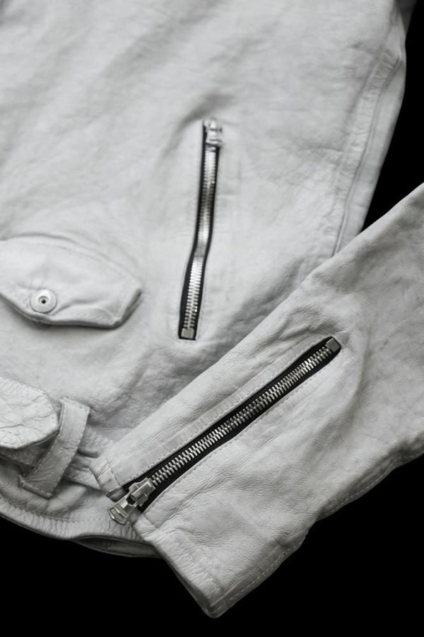 JAPAN CALF NATURAL DYED “GARMENT-WASH” HOODED RIDERS
