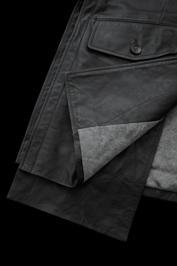 XX Yohji Yamamoto MONOCHROME LUXURY STEER “GARMENT-WASH” N-3BSJK