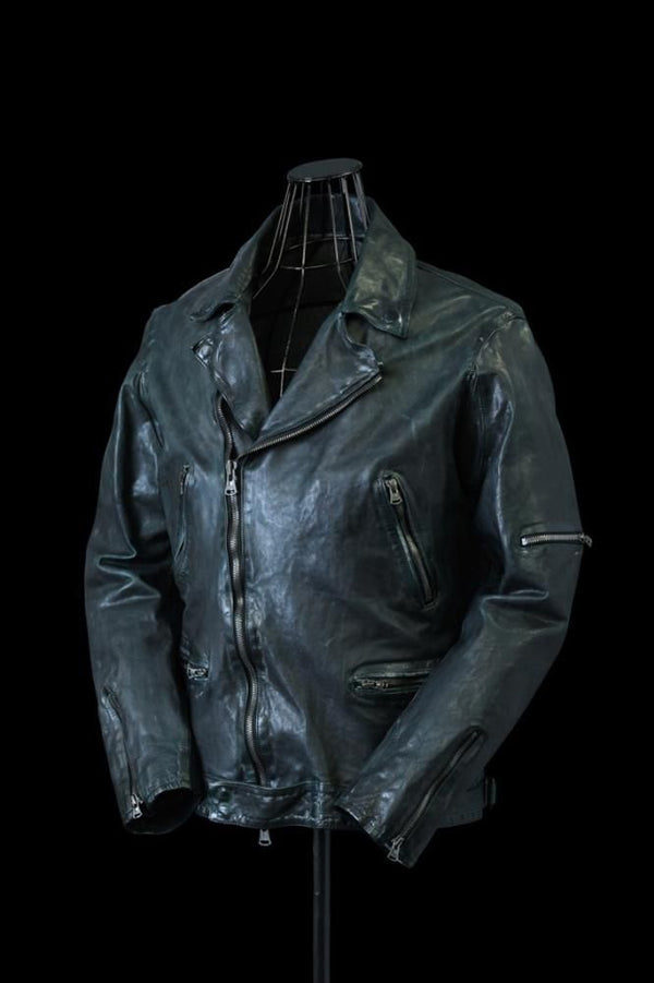 XX Yohji Yamamoto JAPAN CALF “GARMENT-DYED+WAX-FINISH” DOUBLE RIDERS