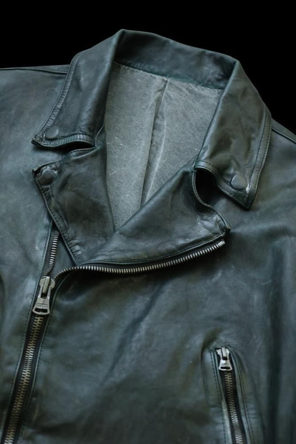XX Yohji Yamamoto JAPAN CALF “GARMENT-DYED+WAX-FINISH” DOUBLE RIDERS
